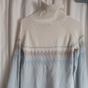 Canyon River Blues Women's Sweater - Cream and Blue